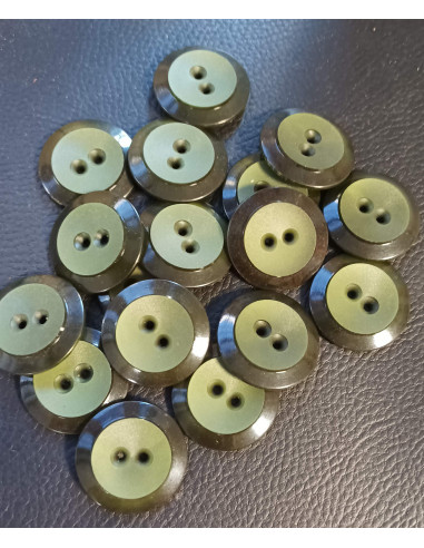 Bouton 2 trous, Ø 30 mm, vert