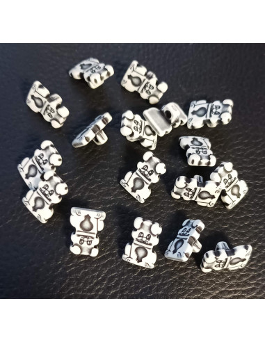 Bouton à queue, Ø 15 mm, blanc