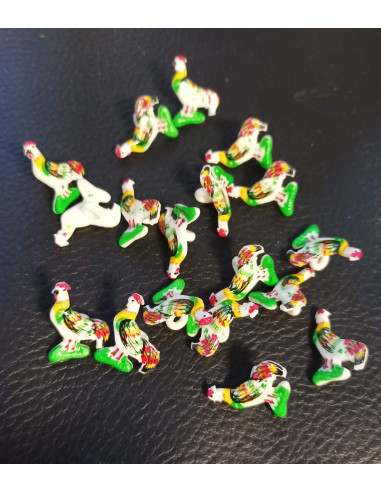 Bouton à queue, Ø 19mm, multicolore