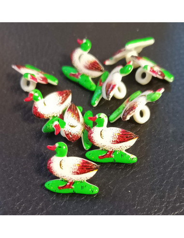 Bouton à queue, Ø 17mm, vert