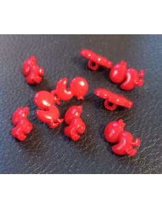 Bouton à queue, Ø 17 mm, rouge 2