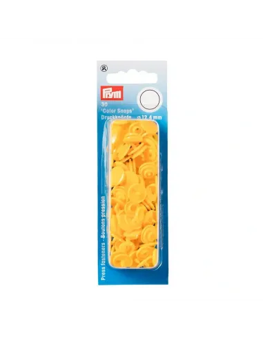 Boutons pression Color Snaps Prym, Jaune | Zephyr Tissus