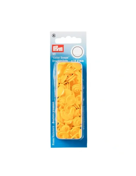 Boutons pression Color Snaps Prym, Jaune | Zephyr Tissus