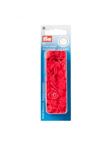 Boutons pression Color Snaps Prym rouge | Zephyr Tissus