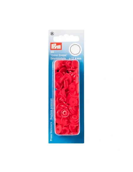 Boutons pression Color Snaps Prym rouge | Zephyr Tissus