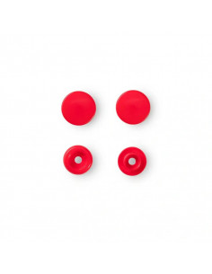 Boutons pression sans couture « Color Snaps », rond, 12,4mm, rouge clair 2