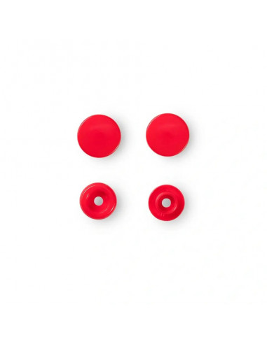 Boutons pression sans couture « Color Snaps », rond, 12,4mm, rouge clair