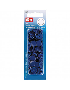 Boutons pression sans couture « Color Snaps », rond, 12,4mm, bleu royal