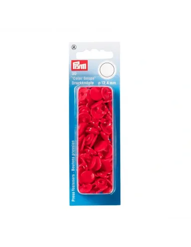 Boutons pression Color Snaps Prym, Rouge | Zephyr Tissus