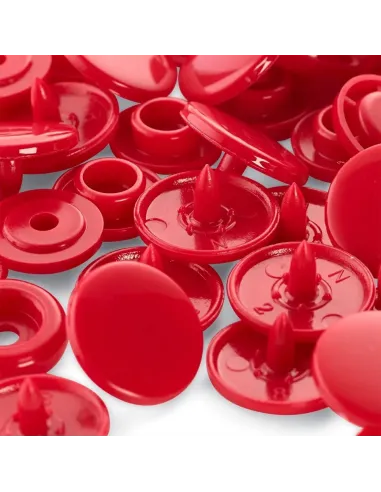 Boutons pression Color Snaps Prym, Rouge | Zephyr Tissus