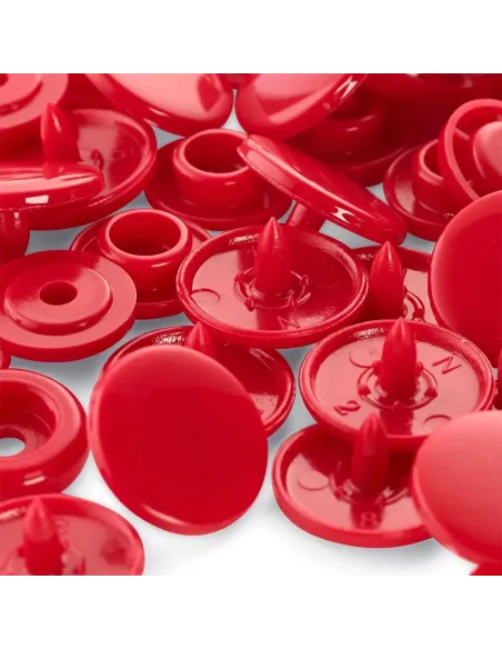 Boutons pression Color Snaps Prym, Rouge | Zephyr Tissus