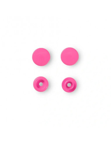 Boutons pression sans couture « Color Snaps », rond, 12,4mm, rose vif