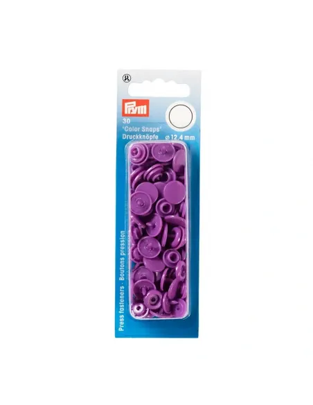 Boutons pression Color Snaps Prym violet | Zephyr Tissus
