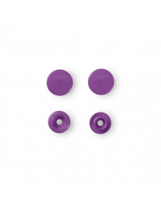 Boutons pression sans couture « Color Snaps », rond, 12,4mm, violet 2