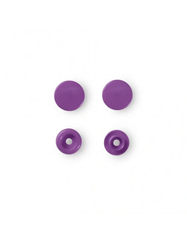 Boutons pression sans couture « Color Snaps », rond, 12,4mm, violet
