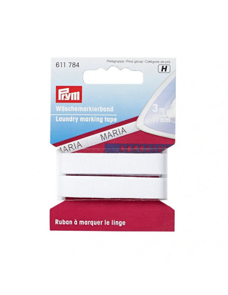 Ruban à marquer le linge, thermocollant, 3 m