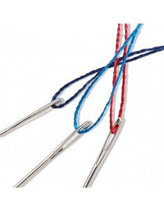 Aiguilles enfilées, 10 pièces, boîte sur carte 2