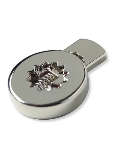 Arrêts cordons, rond, argenté