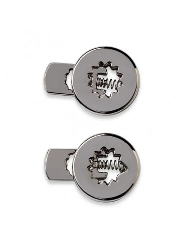 Arrêts cordons, rond, argenté