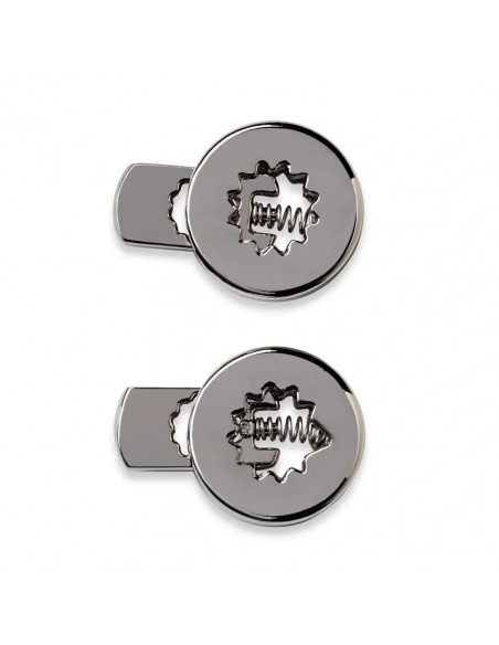 Arrêts cordons, rond, argenté