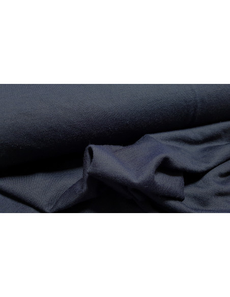 Jersey souple uni bleu
