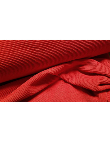 Jersey côtelé uni, rouge