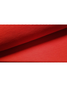 Jersey côtelé uni, rouge