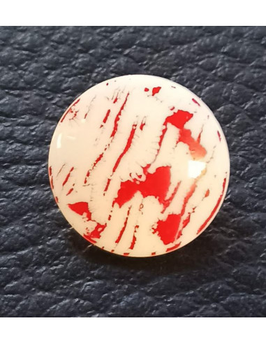 Bouton à queue, Ø 14 mm, blanc