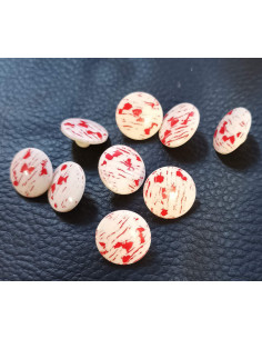 Bouton à queue, Ø 14 mm, blanc 2