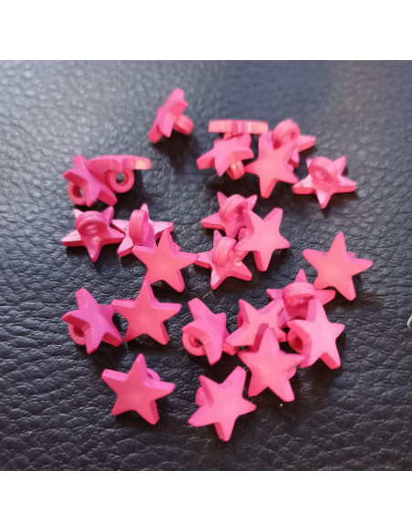 Bouton à queue, Ø 10 mm, rose