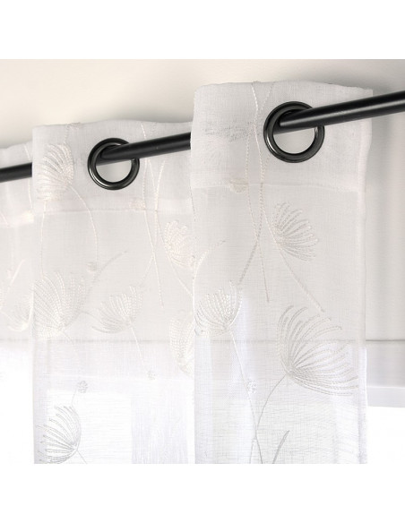 Rideau voilage Albizia blanc