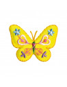 Ecusson thermocollant papillon feutrine jaune