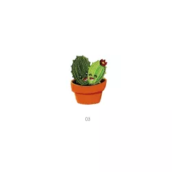 Ecusson thermocollant cactus