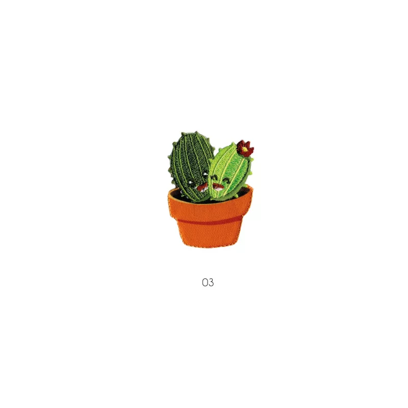 Ecusson thermocollant cactus
