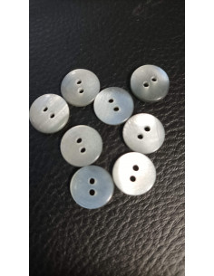 Bouton 2 trous, Ø 13 mm, gris 2