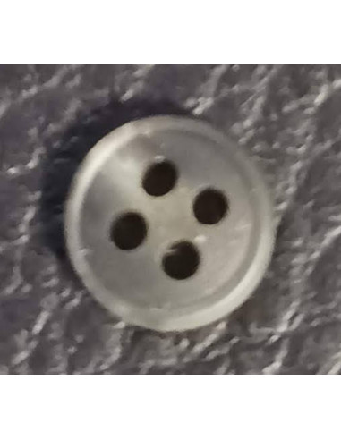 Bouton 4 trous, Ø 8 mm, gris