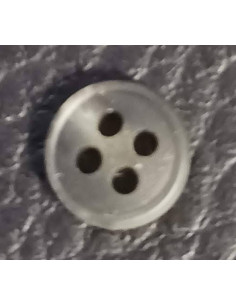 Bouton 4 trous, Ø 10mm, gris