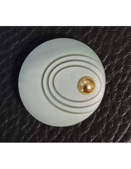 Bouton à tunnel, Ø 21 mm, gris perle