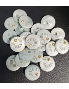 Bouton à tunnel, Ø 21 mm, gris perle 2