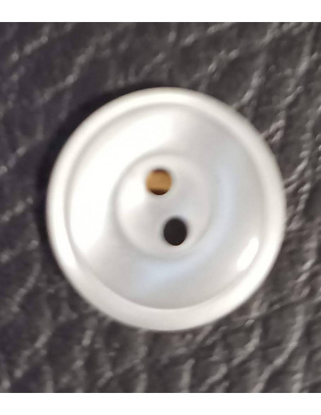 Bouton 2 trous, Ø 14 mm, gris