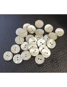 Bouton 2 trous, Ø 11 mm, gris 2