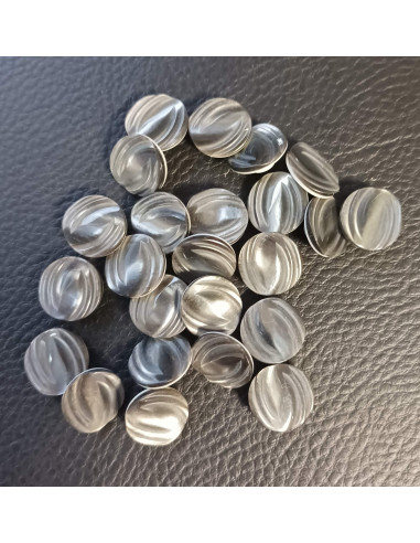 Bouton à queue, Ø 13 mm, gris