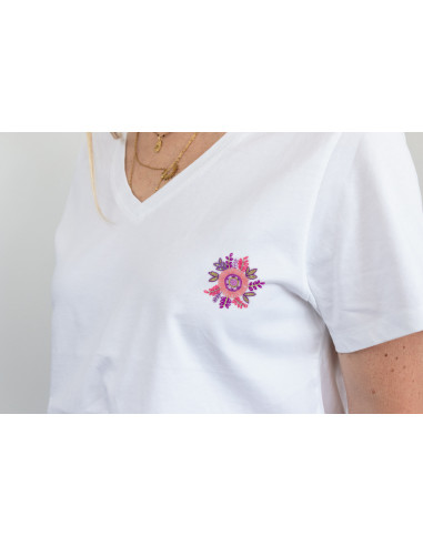 Kit broderie Easy custo, taille S, The flower of love