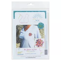 Kit broderie Easy custo, taille S, The flower of love