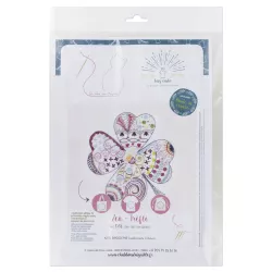Kit broderie Easy custo, taille L, Zen-trèfle