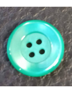 Bouton 4 trous, Ø 12 mm, vert
