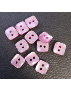 Bouton 2 trous, Ø 10 mm, violet 2