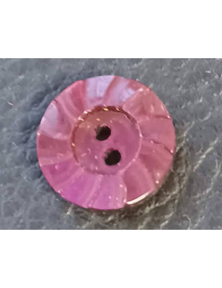 Bouton 2 trous, Ø 14mm, bordeaux