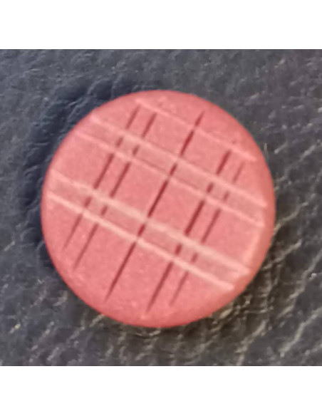 Bouton tunnel, Ø 17 mm, bordeaux