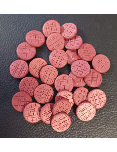 Bouton tunnel, Ø 17 mm, bordeaux